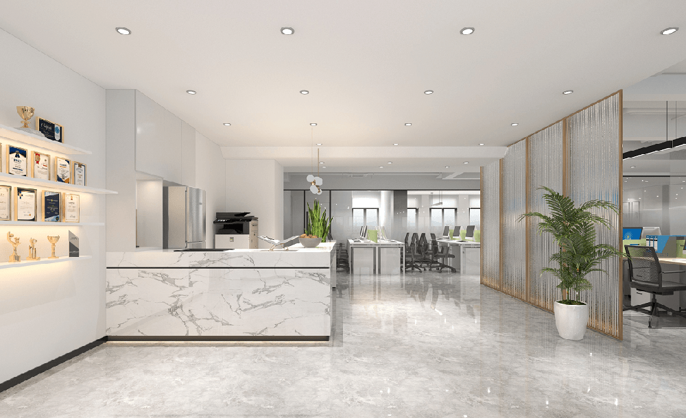 1200平鄭州寫(xiě)字樓辦公室設(shè)計(jì)裝修