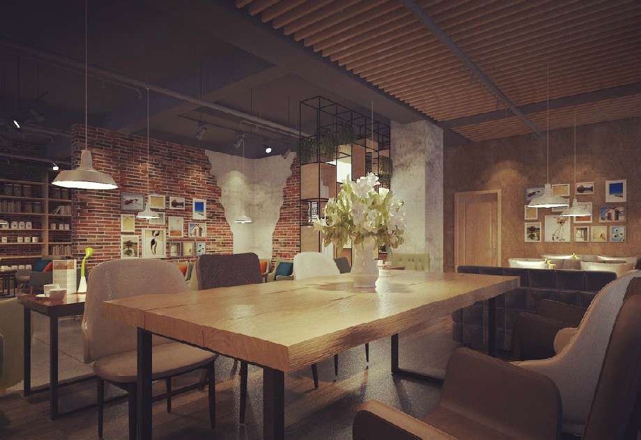 遇見(jiàn)咖啡館裝修設(shè)計(jì)效果圖