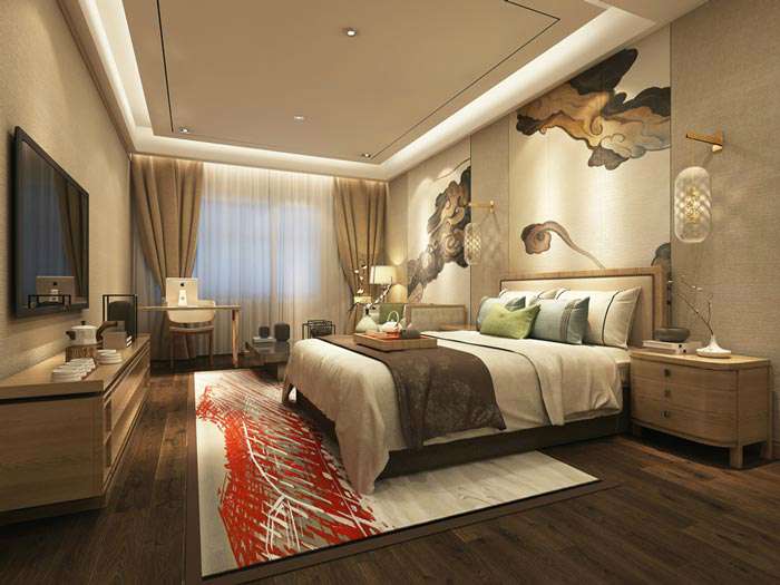 中式風格精品酒店裝修設(shè)計效果圖