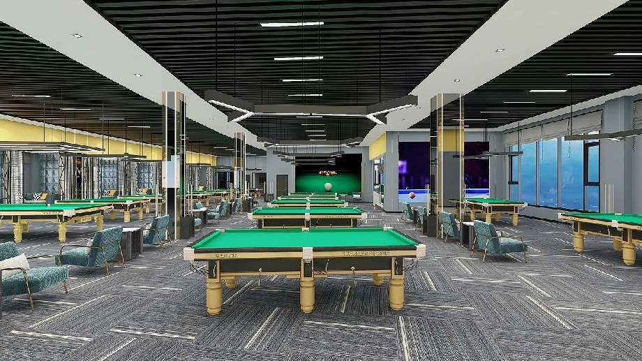 臺球會所裝修設(shè)計(jì)效果圖