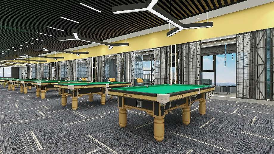 臺球會所裝修設(shè)計(jì)效果圖