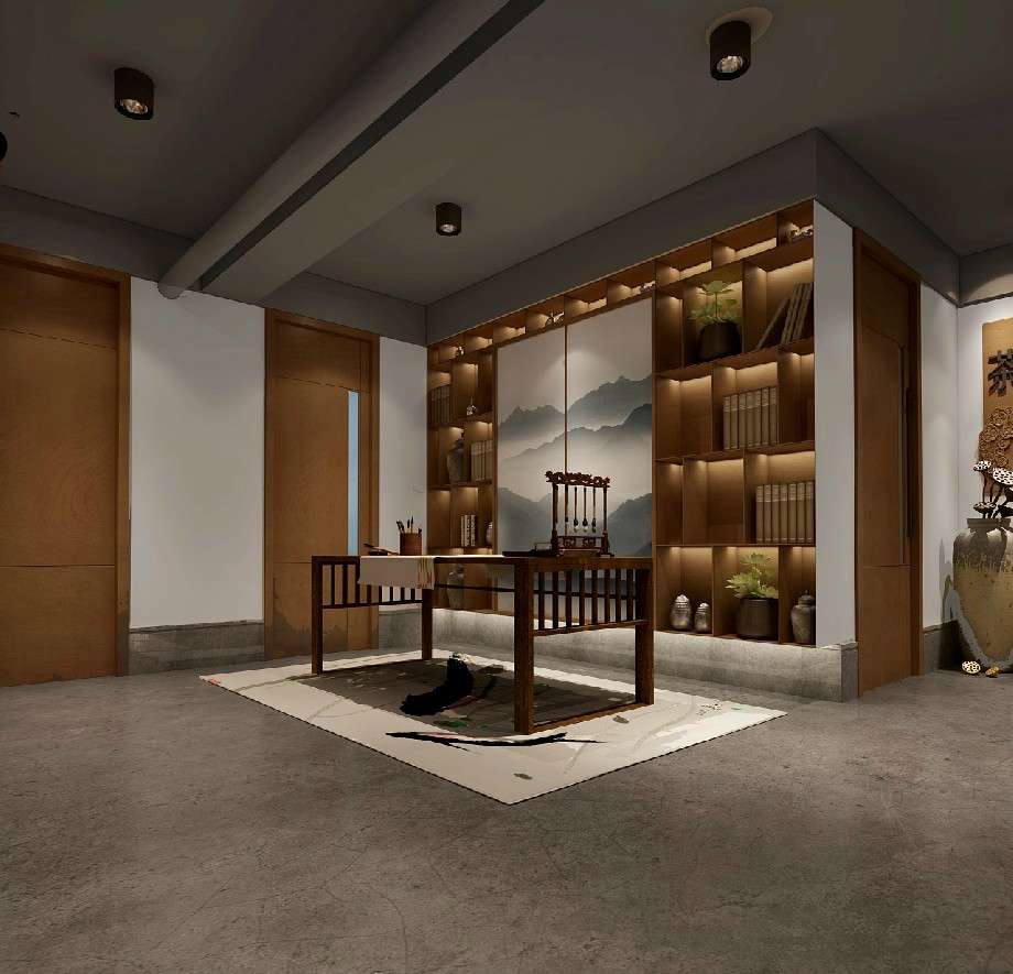 中式風(fēng)格茶葉店裝修設(shè)計(jì)效果圖