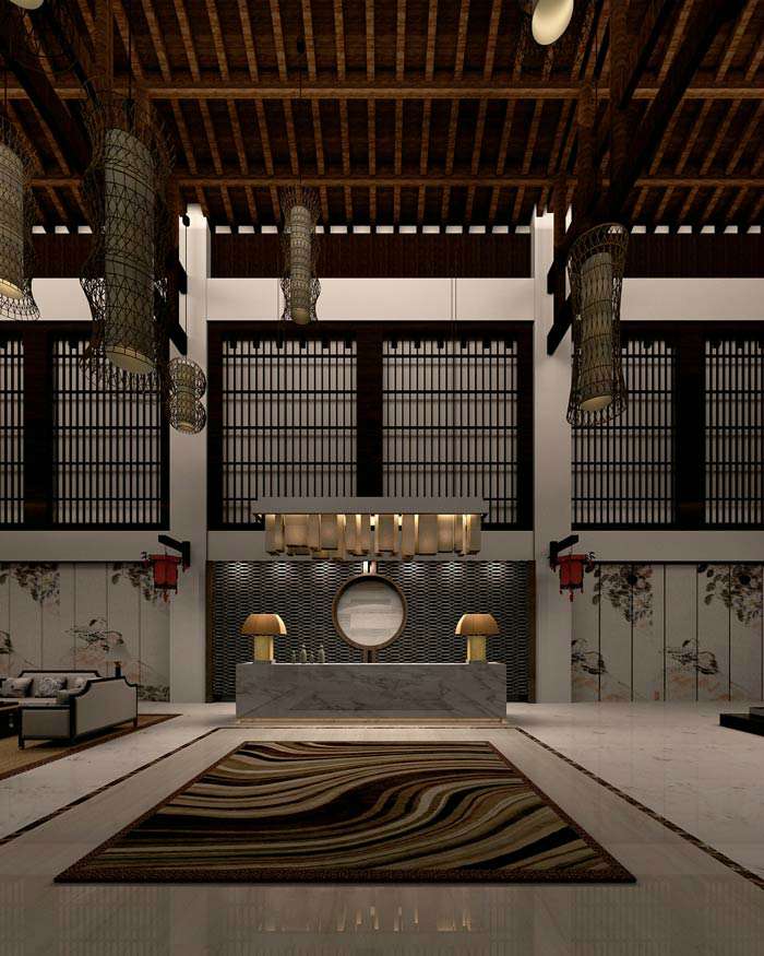 760平米中式餐廳裝修設計效果圖