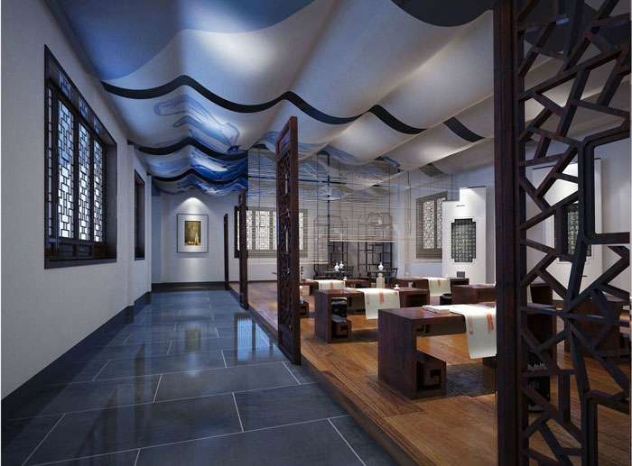 國學館展廳裝修設(shè)計效果圖