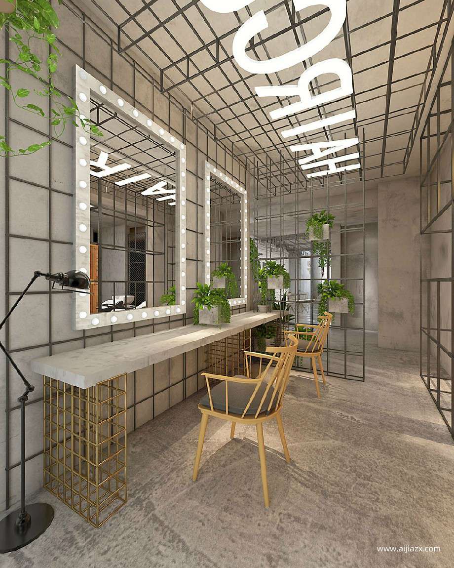 婚紗攝影工作室化妝區設計