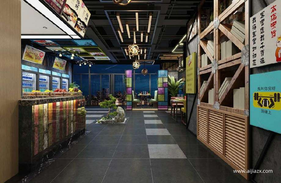 鄭州快餐店裝修設計,快餐店室內設計的重要性