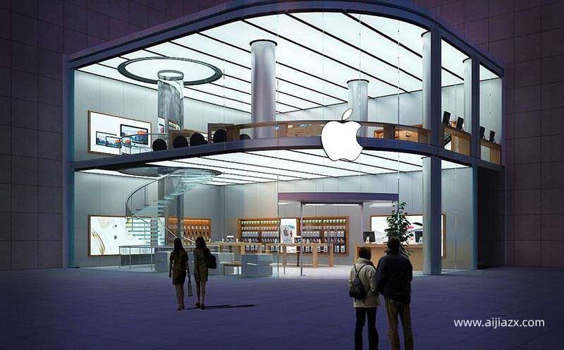 鄭州蘋果手機店設(shè)計,蘋果手機店裝修風格特點