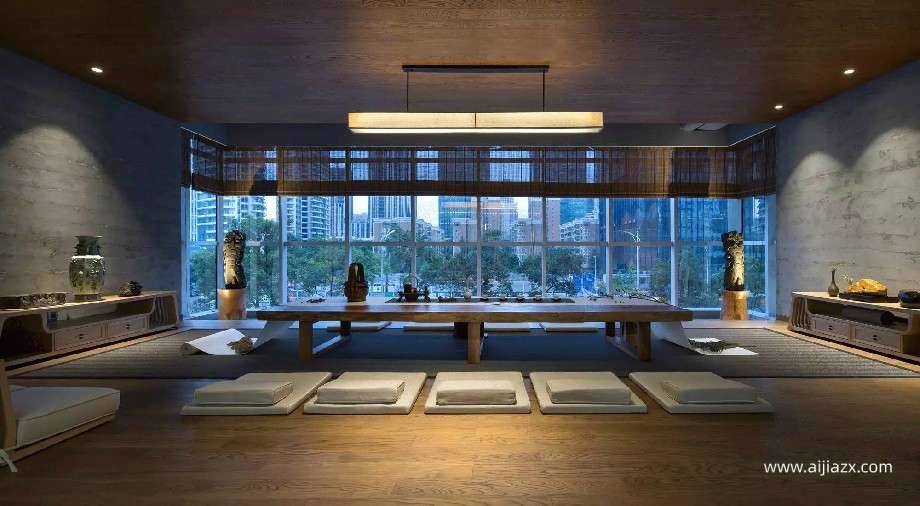 極簡灰辦公室室內裝修效果圖