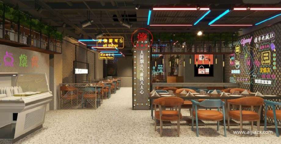 鄭州連鎖燒烤店裝修設計的魅力 鄭州連鎖燒烤店裝修設計的魅力