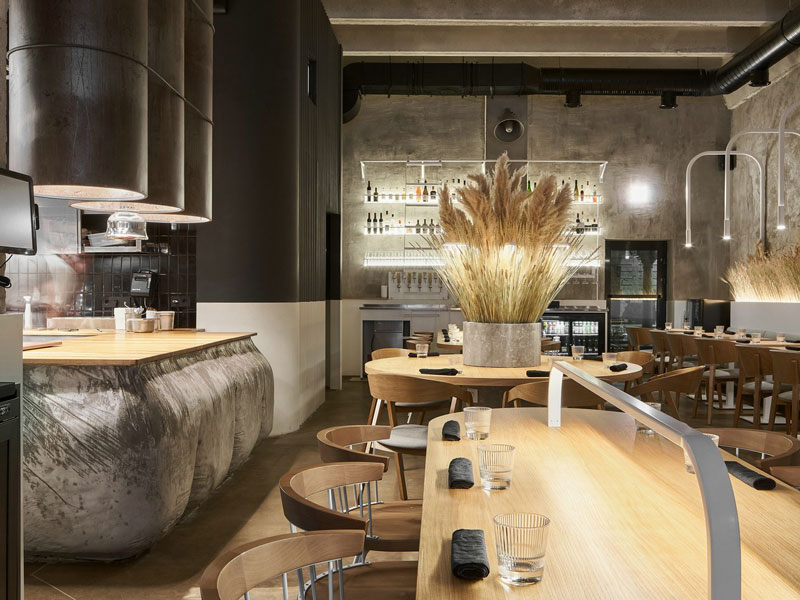 工業(yè)風餐廳裝修設(shè)計效果圖