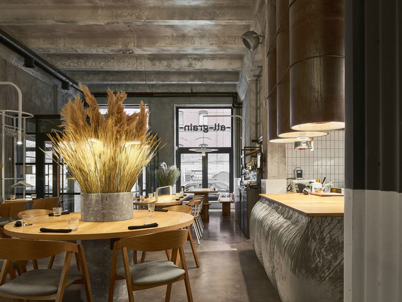 工業(yè)風餐廳裝修設(shè)計效果圖