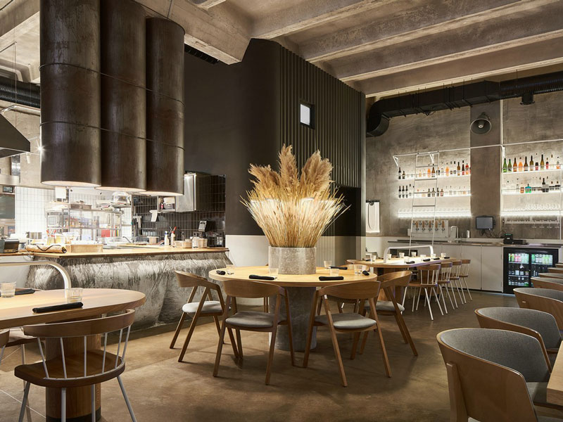 工業(yè)風餐廳裝修設(shè)計效果圖