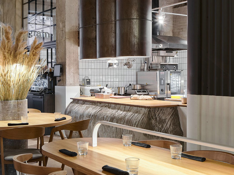 工業(yè)風餐廳裝修設(shè)計效果圖