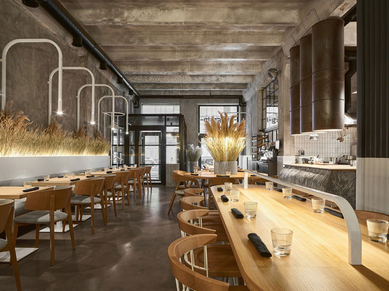 工業(yè)風餐廳裝修設(shè)計效果圖