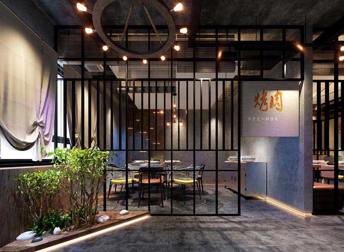 洛陽450平米烤肉店裝修設(shè)計效果圖