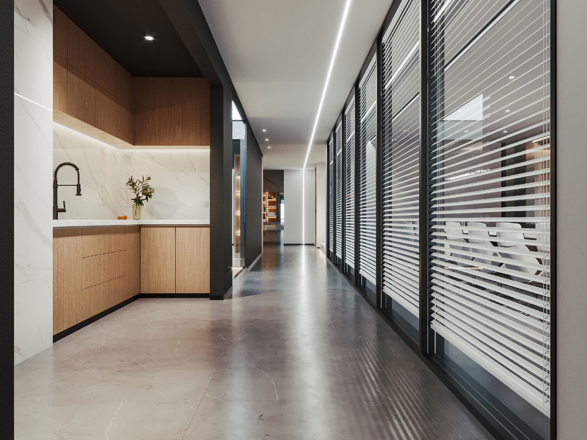 1300平米集團(tuán)公司辦公室裝修設(shè)計(jì)效果圖