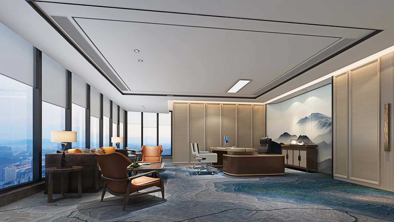 老板辦公室裝修效果圖,董事長辦公室裝修實(shí)景圖