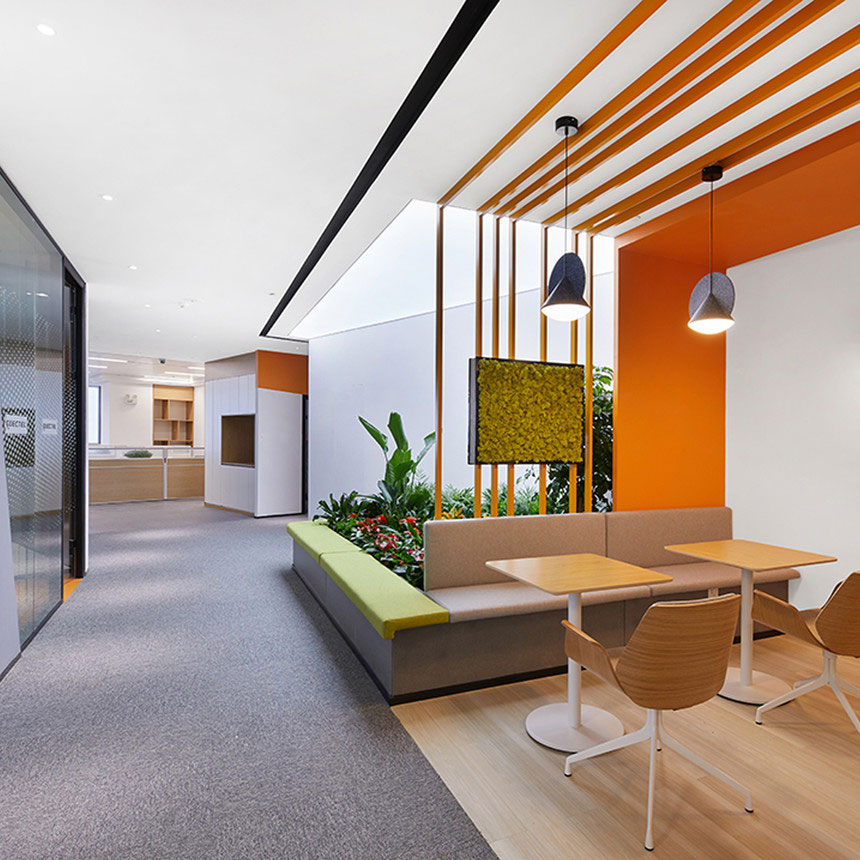 鄭州現(xiàn)代辦公室裝修設計-辦公室裝修效果圖