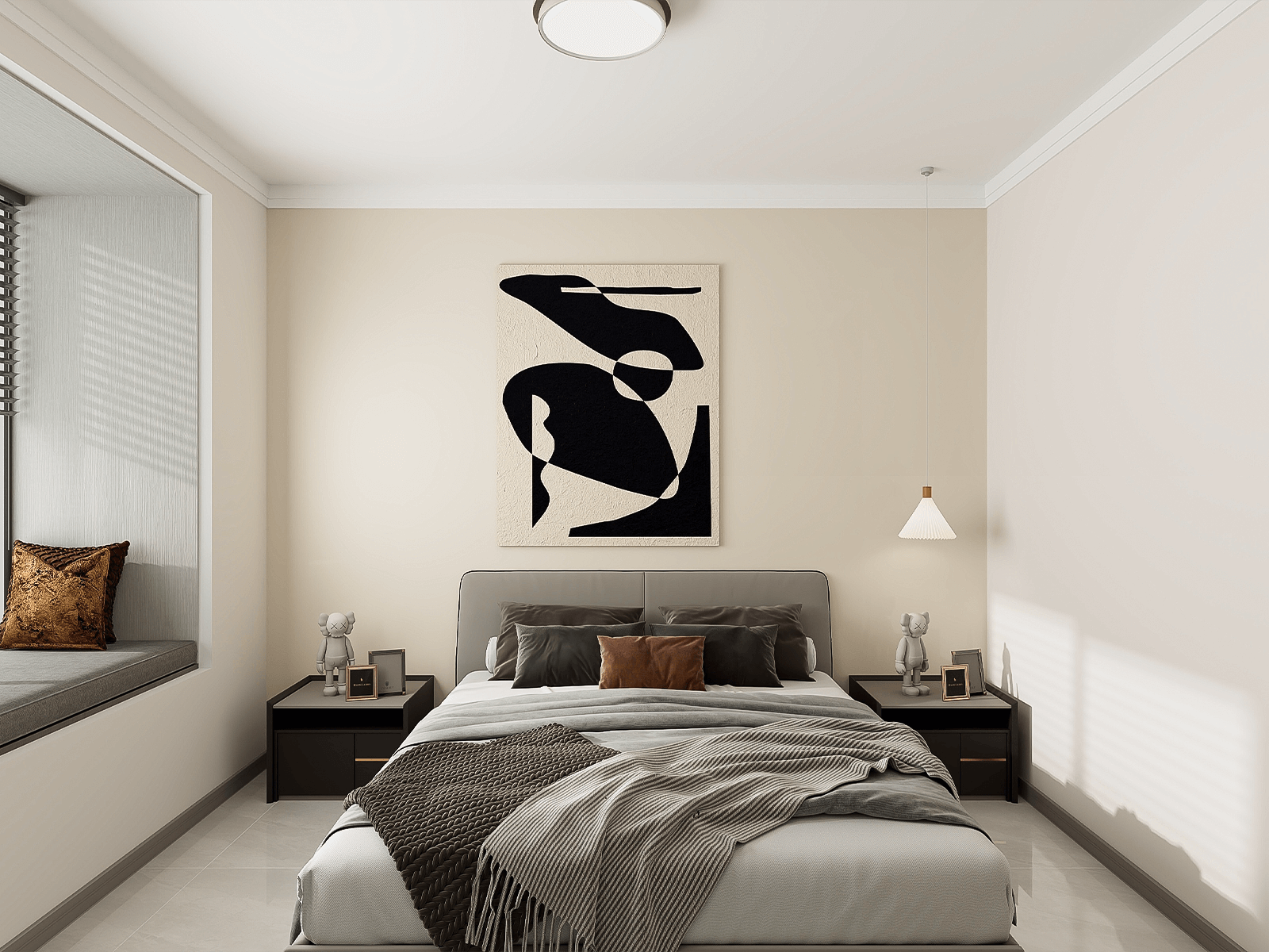 135平米現(xiàn)代風(fēng)格三居室裝修設(shè)計效果圖