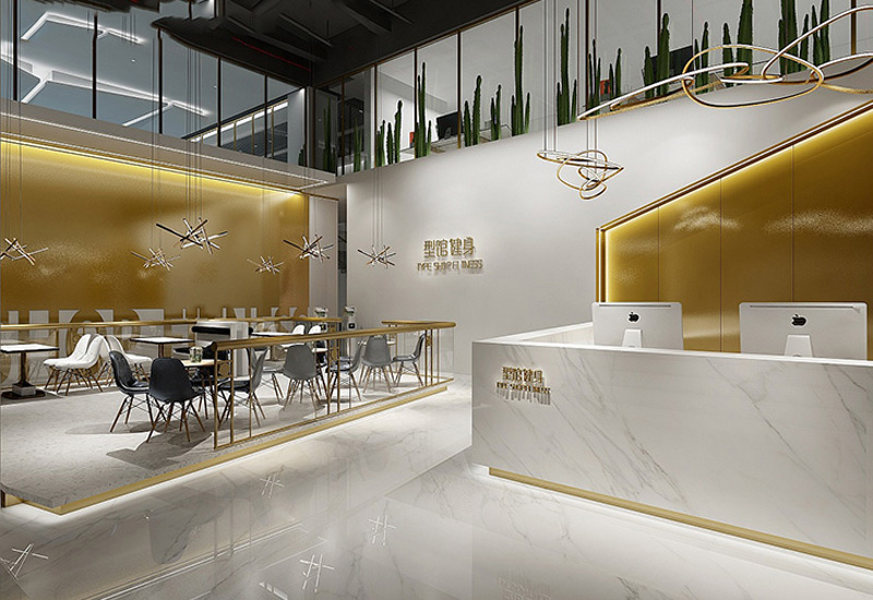1800平米健身俱樂(lè)部裝修效果圖