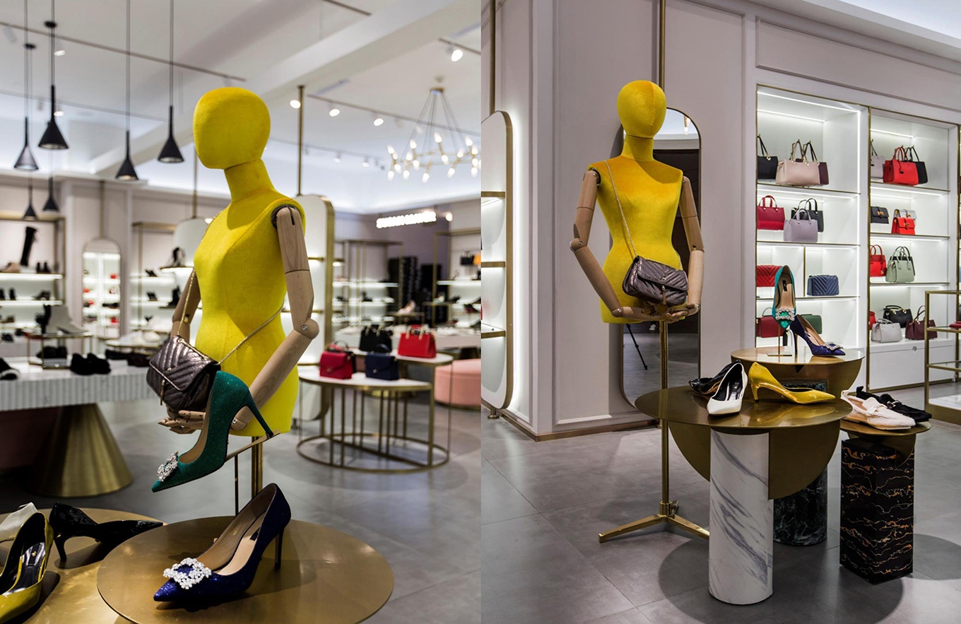 85平米女鞋專賣店設(shè)計(jì)效果圖