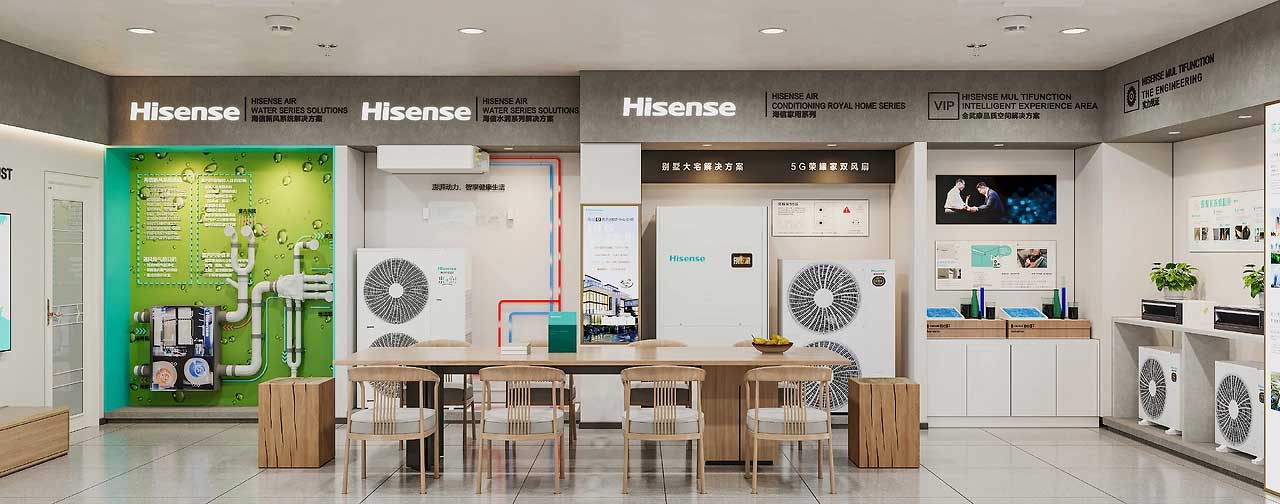 185平米空調(diào)專賣店裝修設(shè)計效果圖