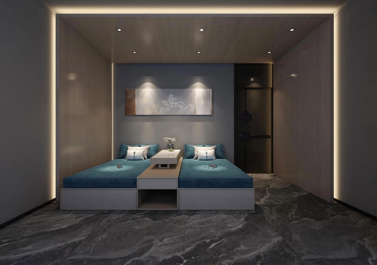 593平米鄭州足浴店裝修設計效果圖