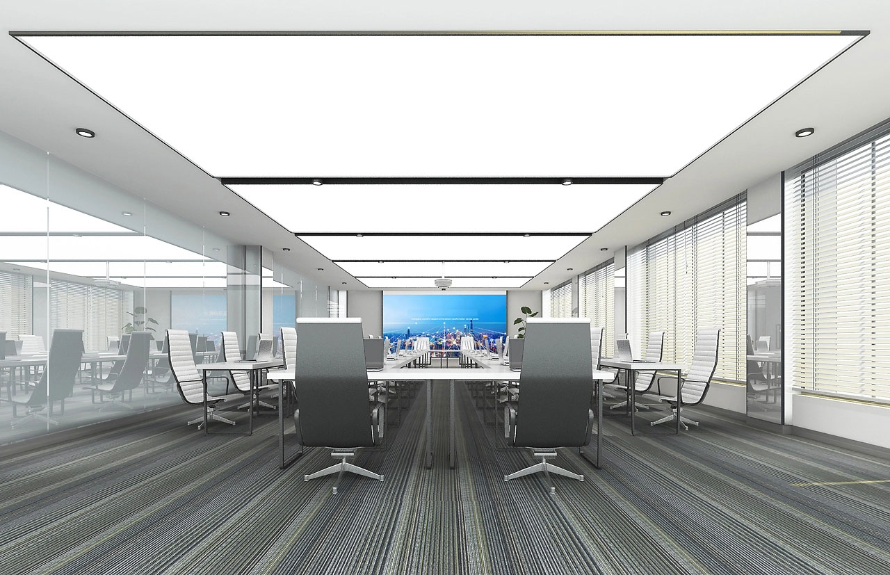 60平米鄭州會議室裝修設(shè)計效果圖