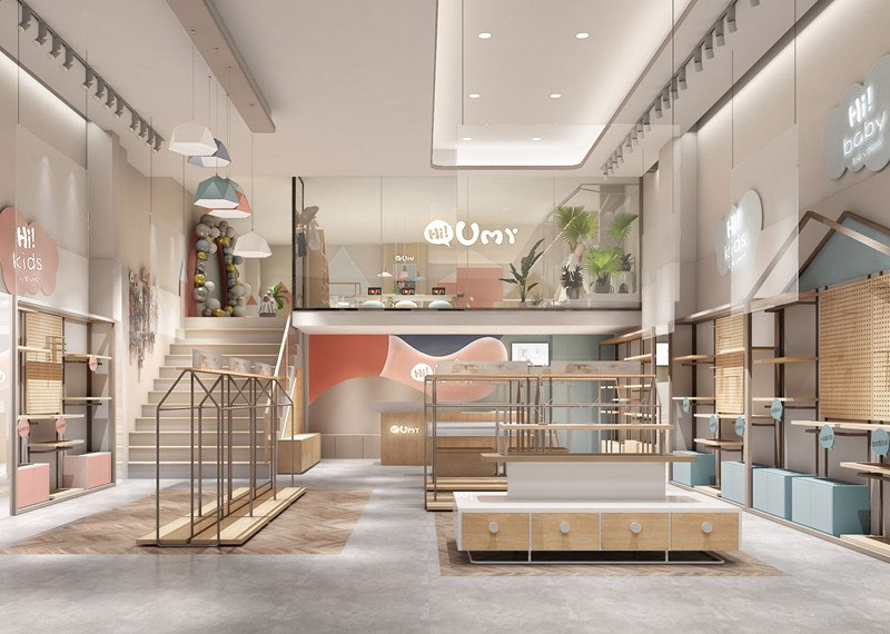 60平米鄭州童裝店面設(shè)計(jì)裝修效果圖