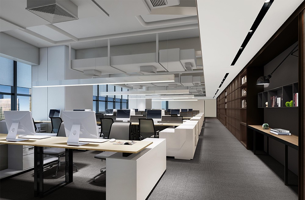1300平米地產(chǎn)公司辦公樓設(shè)計(jì)效果圖