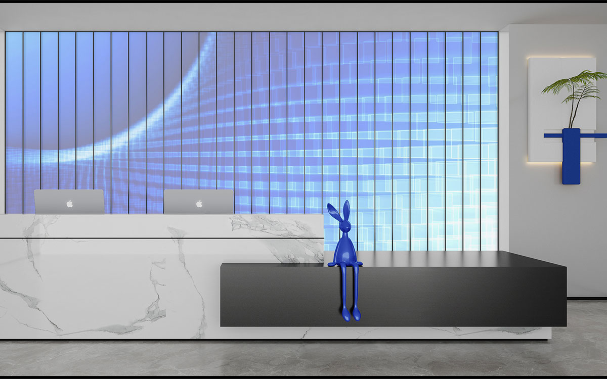 300平米電子商務(wù)公司辦公室設(shè)計效果圖