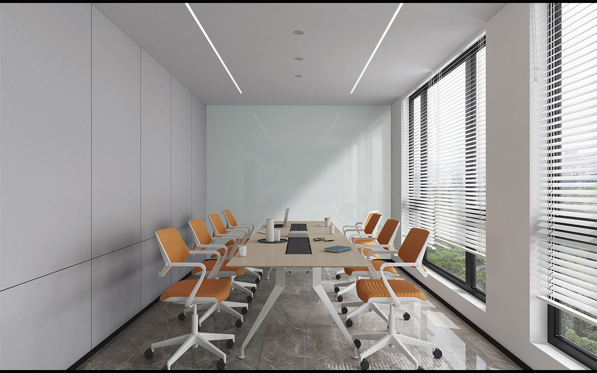 300平米電子商務(wù)公司辦公室設(shè)計效果圖