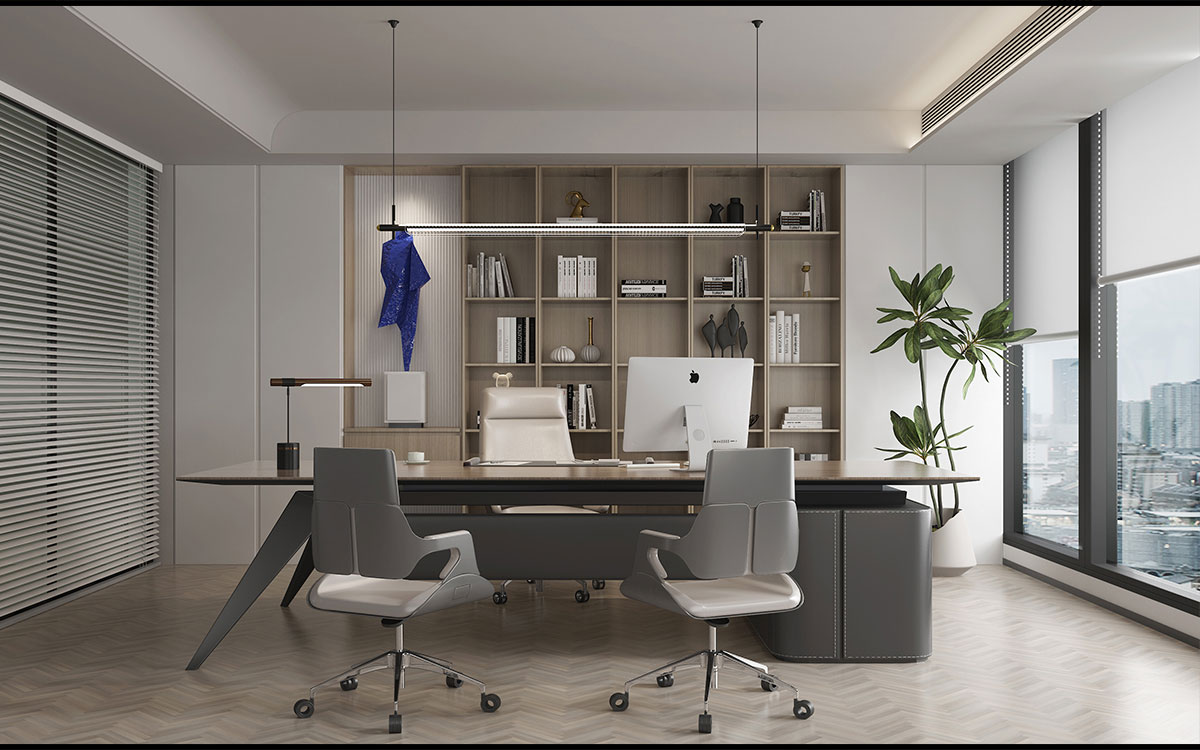 300平米電子商務(wù)公司辦公室設(shè)計效果圖