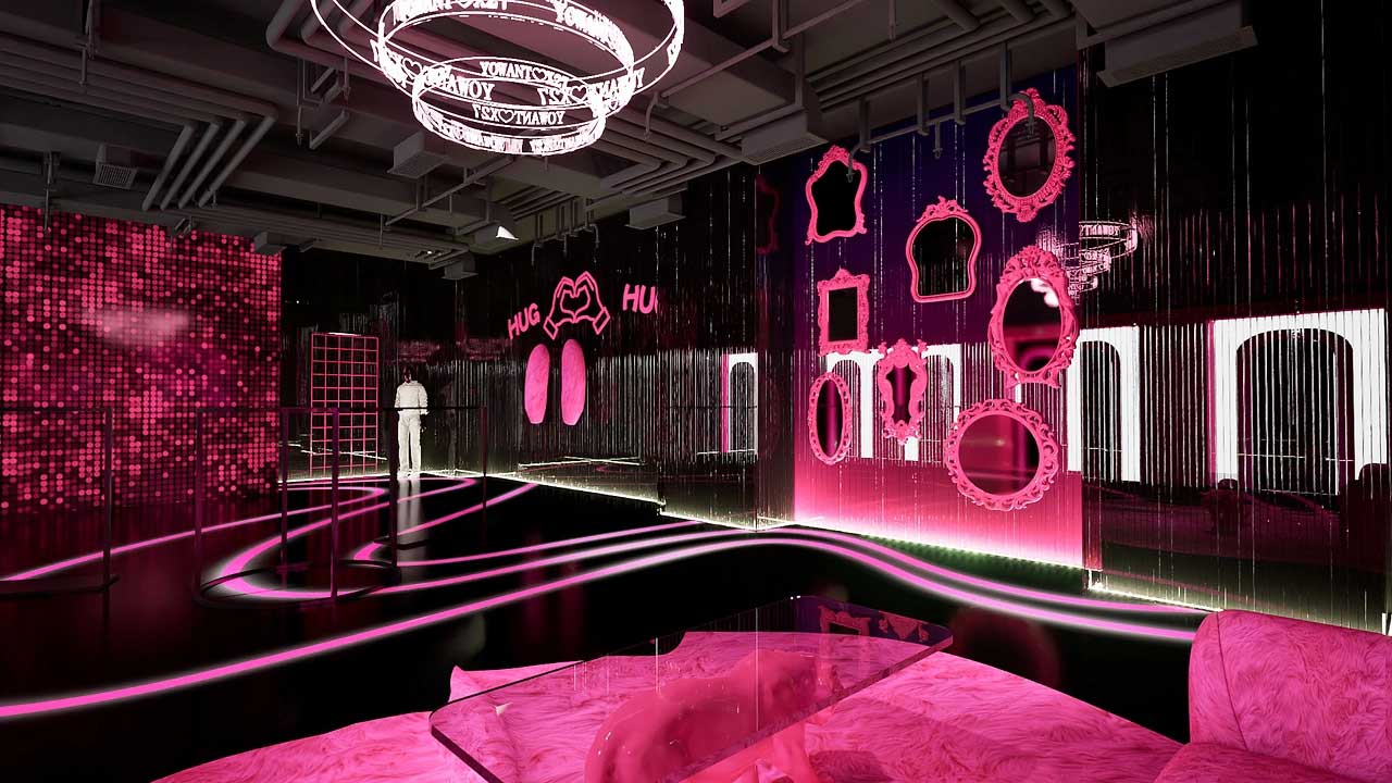 85平米鄭州直播間設(shè)計效果圖