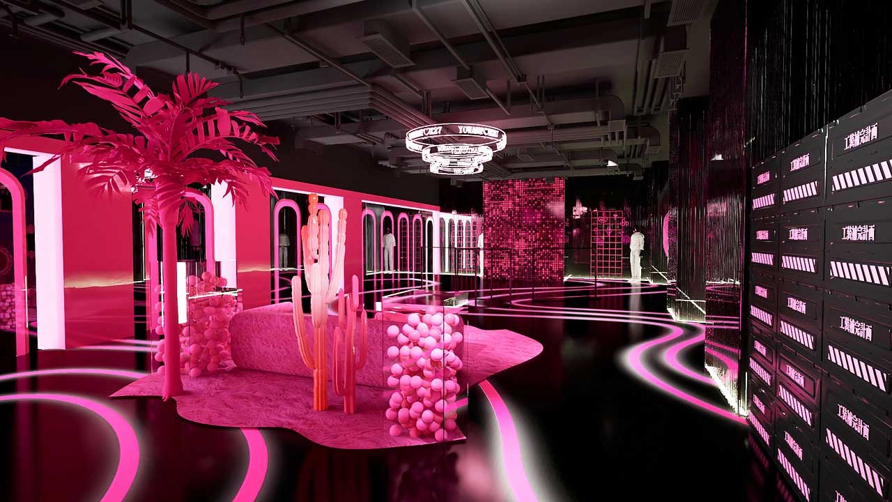 85平米鄭州直播間設(shè)計效果圖