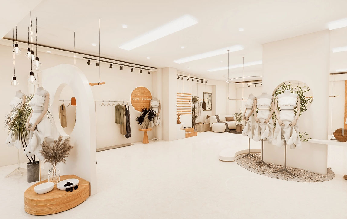 200平米鄭州服裝門店直播間設(shè)計(jì)效果圖