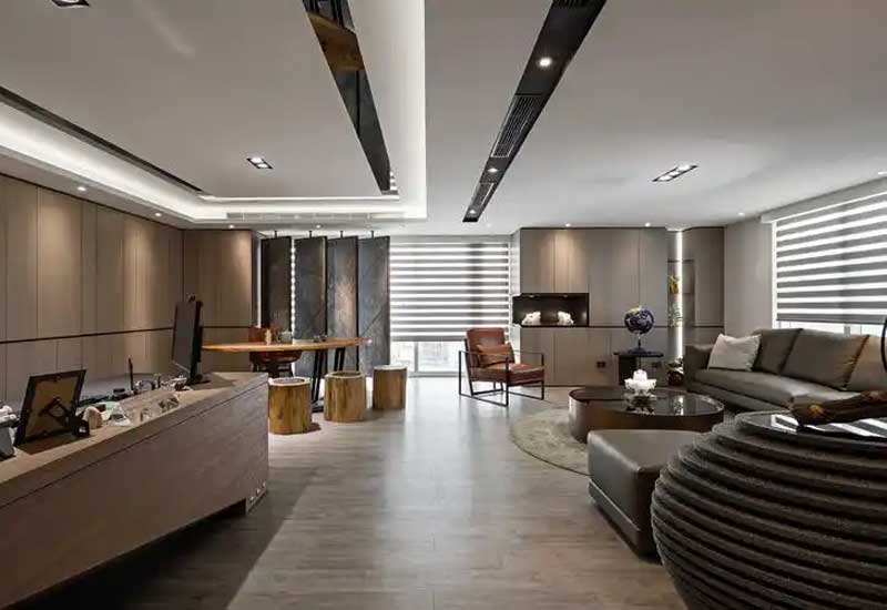 鄭州金融公司辦公室裝修設計:穩重專業風格的打造