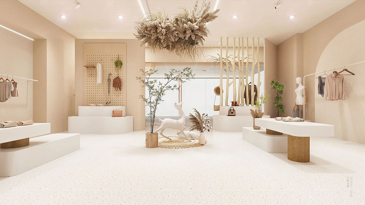 210平米鄭州女裝店面裝修設(shè)計(jì)效果圖