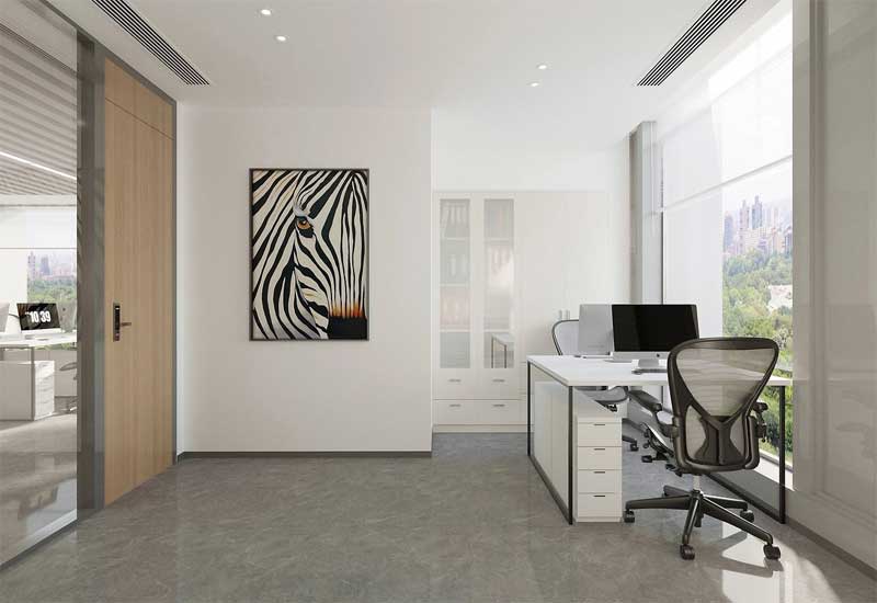 鄭州50-100㎡辦公室裝修費用多少?設計工期及材料報價詳解