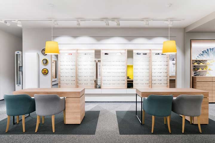 280平米簡(jiǎn)約時(shí)尚眼鏡店裝修效果圖