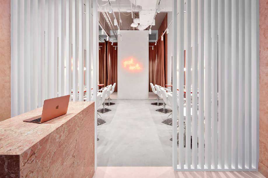 56平米理發(fā)店裝修設計效果圖