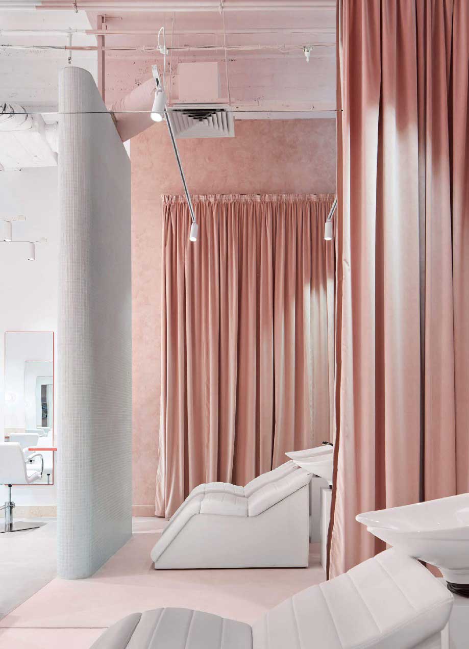 56平米理發(fā)店裝修設計效果圖