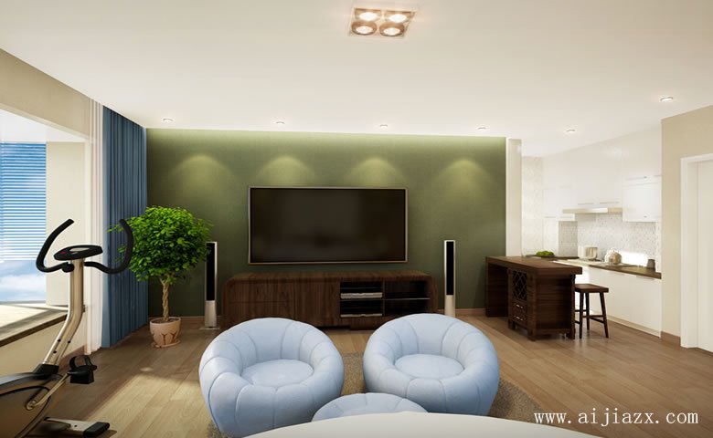 素雅格調(diào)的現(xiàn)代簡約風格單間裝修效果圖