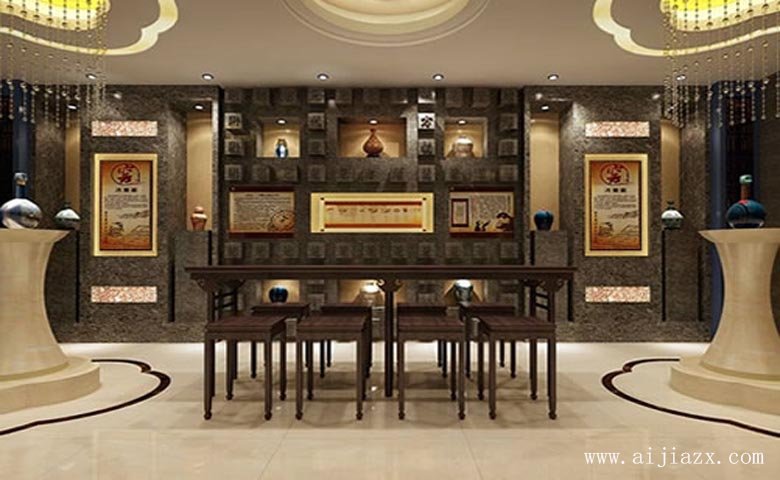 簡單質樸的展廳重點展示區(qū)裝修效果圖