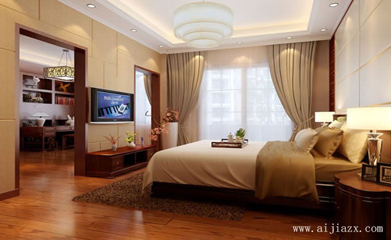 溫馨怡人的新中式風(fēng)格三居室次臥裝修效果圖