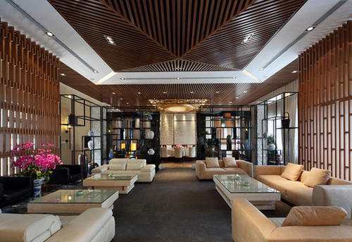 鄭州200多平的新中式私人會(huì)所裝修設(shè)計(jì)效果